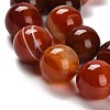 Dyed Natural Banded Agate Beads Strands G-G175-A09-01-4