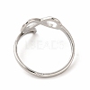 304 Stainless Steel Hollow Out Infinity Finger Ring for Women RJEW-B027-14P-3
