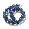 Synthetic Moonstone Beads Strands G-P528-J03-23-2
