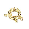 Rack Plating Brass Spring Clasps KK-D399-B-G-NF-2