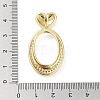 Rack Plating Brass Micro Pave Clear Cubic Zirconia Pendants KK-H474-19G-01-3