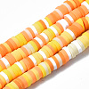 Handmade Polymer Clay Beads Strands CLAY-R089-4mm-097-1