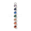 Brass Micro Pave Cubic Zirconia Pendants KK-A295-06C-P-1