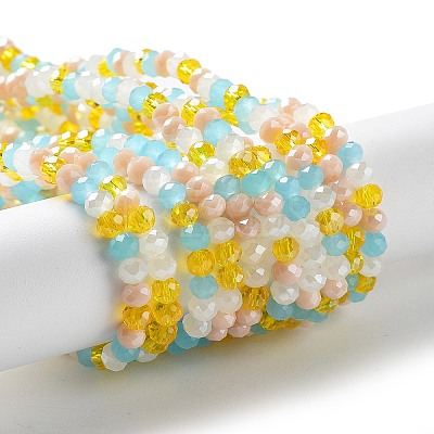 Glass Beads Strands EGLA-A034-M4mm-52-1