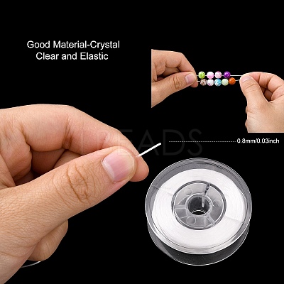 Flat Elastic Crystal String EC-G002-0.8mm-14-1