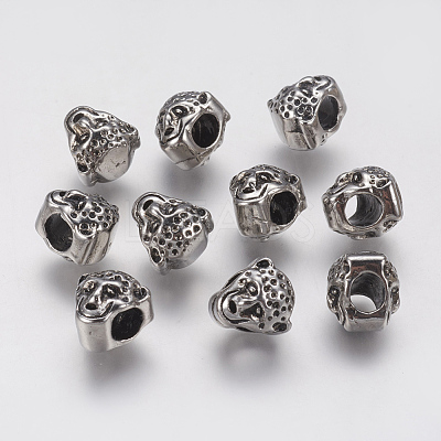 Ion Plating(IP) 304 Stainless Steel European Beads STAS-J022-022AS-1