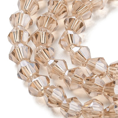 Transparent Electroplate Glass Beads Strands LS-EGLA-A039-T3mm-A12-1