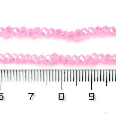 Baking Electroplate Glass Beads Strands X-DGLA-A039-J2MM-B09-1