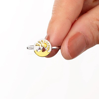Brass Adjustable Rings for Women RJEW-R005-04G-1