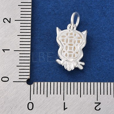 925 Sterling Silver Owl Charms STER-G045-14S-1