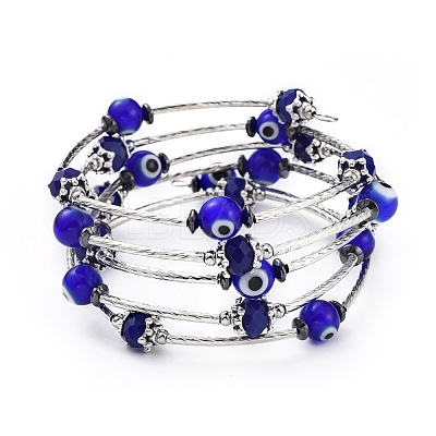 Five Loops Wrap Bracelets BJEW-JB04656-1