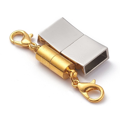 Brass/Stainless Steel Magnetic Clasps KK-XCP0001-27-1