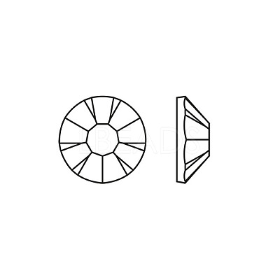 Preciosa&reg MAXIMA Crystal No Hotfix Flatback Stones Y-PRC-NSS6-70040-200-1