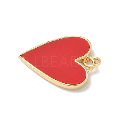 Brass Resin Pendants KK-L239-070G-1