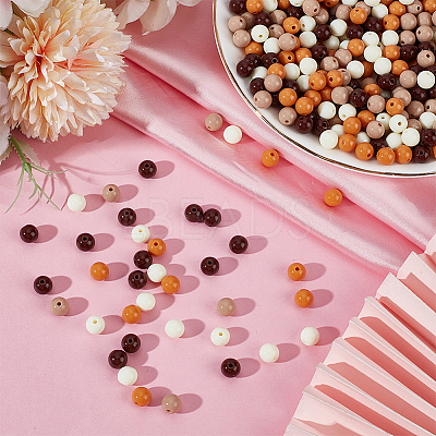 Opaque Acrylic Beads SACR-PA0001-04B-01-1