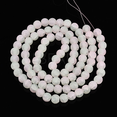 Crackle Glass Beads Strands GLAA-N009-10mm-01-1