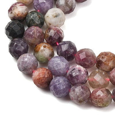 Natural Plum Blossom Tourmaline Beads Strands G-D110-A01-01-1