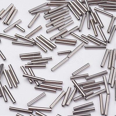 Glass Bugle Beads SEED-E001-6mm-TH-1