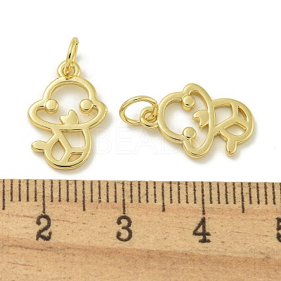 Rack Plating Brass Pendants KK-K386-01H-G-1