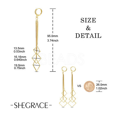 Brass Hoop Earrings JE811A-1