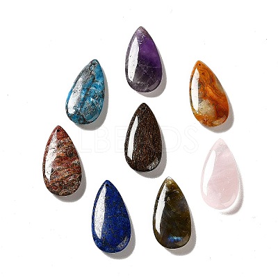 Natural Mixed Gemstone Pendants G-F731-04-1