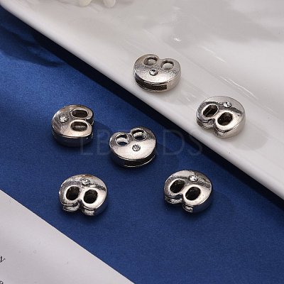 Letter Slider Beads for Watch Band Bracelet Making ALRI-O012-B-NR-1