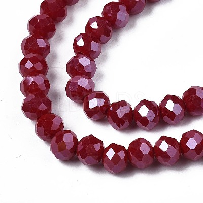 Electroplate Glass Beads Strands LS-EGLA-A034-P6mm-A22-1