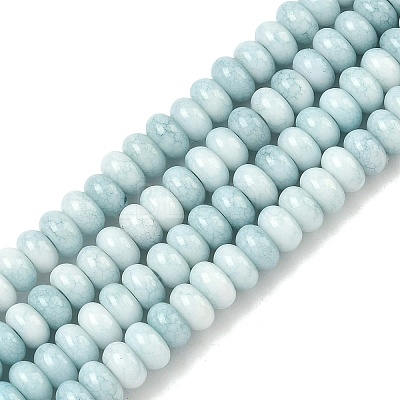 Ombre Effect Dyed Glass Beads Strands GLAA-C043-01B-1