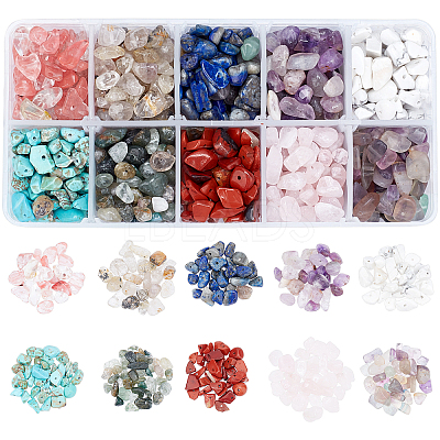 Natural & Synthetic Mixed Gemstone Beads G-AR0001-13-1