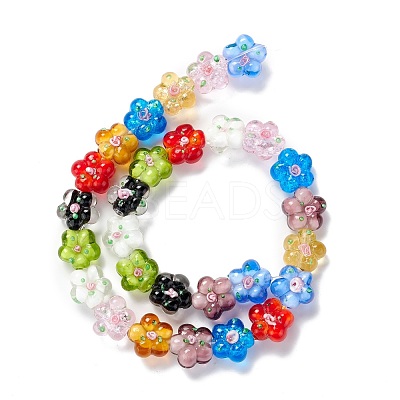Handmade Lampwork Beads Strands LAMP-D015-08I-1