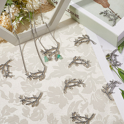 16Pcs Tibetan Style Alloy Multi-Strand Links FIND-SC0016-20-1