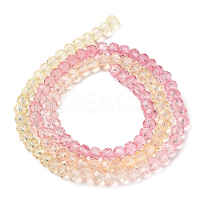 Transparent Painted Glass Beads Strands DGLA-A034-T4mm-A09-1