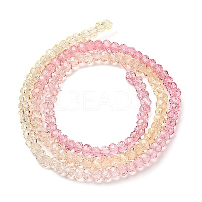 Transparent Painted Glass Beads Strands X1-DGLA-A034-T2mm-A09-1