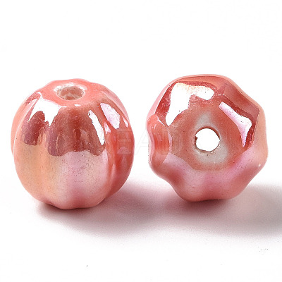 Handmade Pearlized Porcelain Beads X1-PORC-G010-01F-1