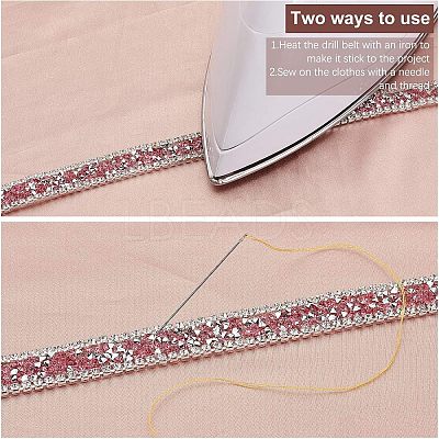 Glitter Hotfix Rhinestone(Hot Melt Adhesive On The Back) OCOR-WH0058-06-1