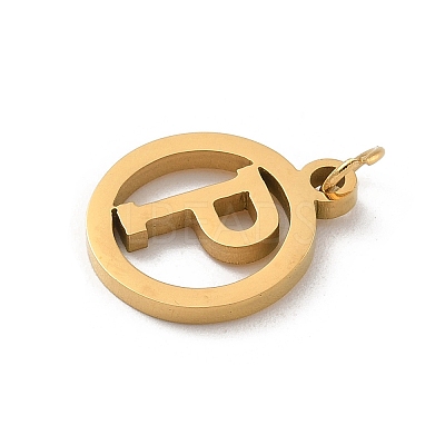 304 Stainless Steel Charms
with Jump Ring STAS-R001-02G-P-1