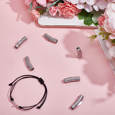 6Pcs 304 Stainless Steel Bayonet Clasps STAS-DR0001-18P-1