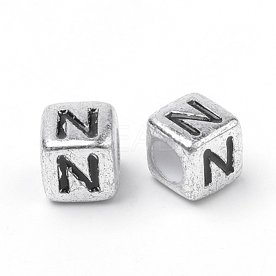 Plated Acrylic Beads X-PB43C9308-N-1