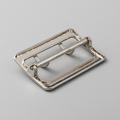 Rectangle Shape Alloy Buckle Clasps FIND-WH0126-136P-1