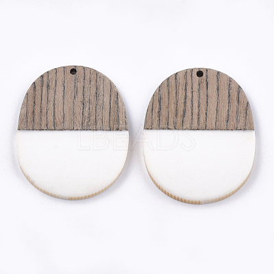 Resin & Wenge Wood Pendants RESI-T023-01L-1