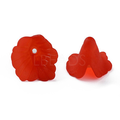Transparent Acrylic Bead Caps PL551-C12-1
