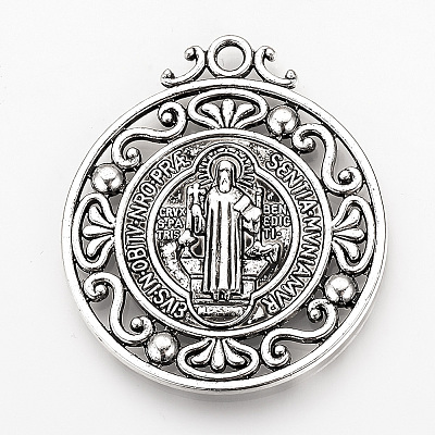 Tibetan Style Alloy Pendants LS-X-TIBEP-Q078-01AS-RS-1