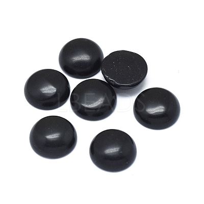 Natural Obsidian Cabochons G-G788-B-05-1
