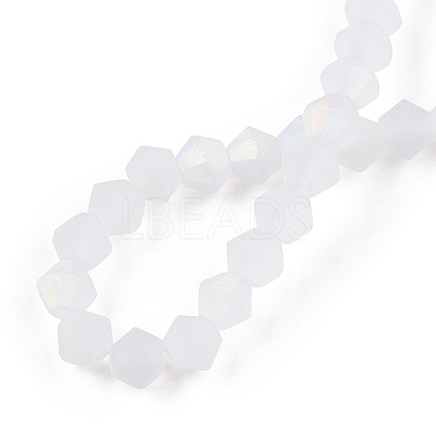 Imitate Austrian Crystal Bicone Frosted Glass Beads Strands LS-EGLA-A039-T2mm-MB13-1