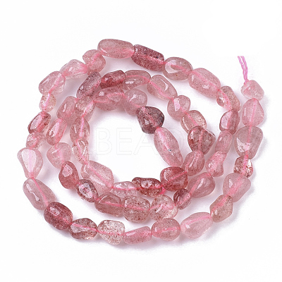 Natural Red Strawberry Quartz Beads Strands G-S363-048B-1
