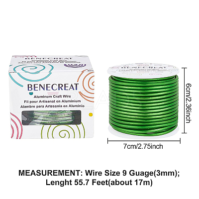 Matte Round Aluminum Wire AW-BC0003-30H-3.0mm-1