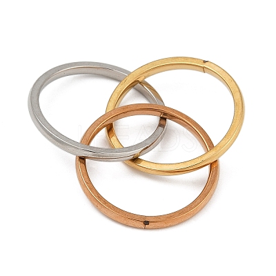 201 Stainless Steel Trinity Interlocking Ring Finger Rings FS-WG6776A-02-1