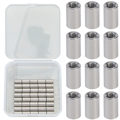 40Pcs 304 Stainless Steel Ear Nuts DIY-BBC0002-61-1