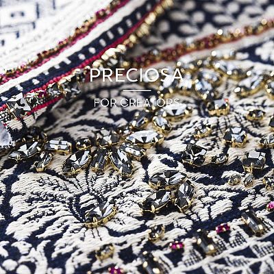Preciosa&reg MAXIMA Crystal Sew-On Cups X-PRC-SE8-00030-235-G-1