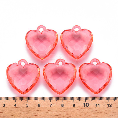 Transparent Acrylic Pendants TACR-T024-03B-910-1